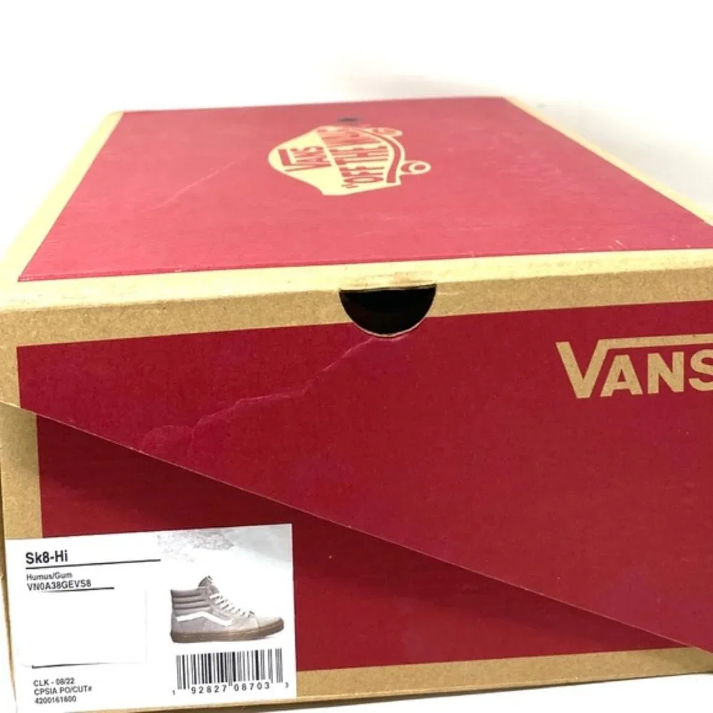 VANS Sk8-Hi Women Shoes Humus Gum Casual Sneakers Suede Canvas Skate VN0A38GEVS8 - Picture 6 of 7